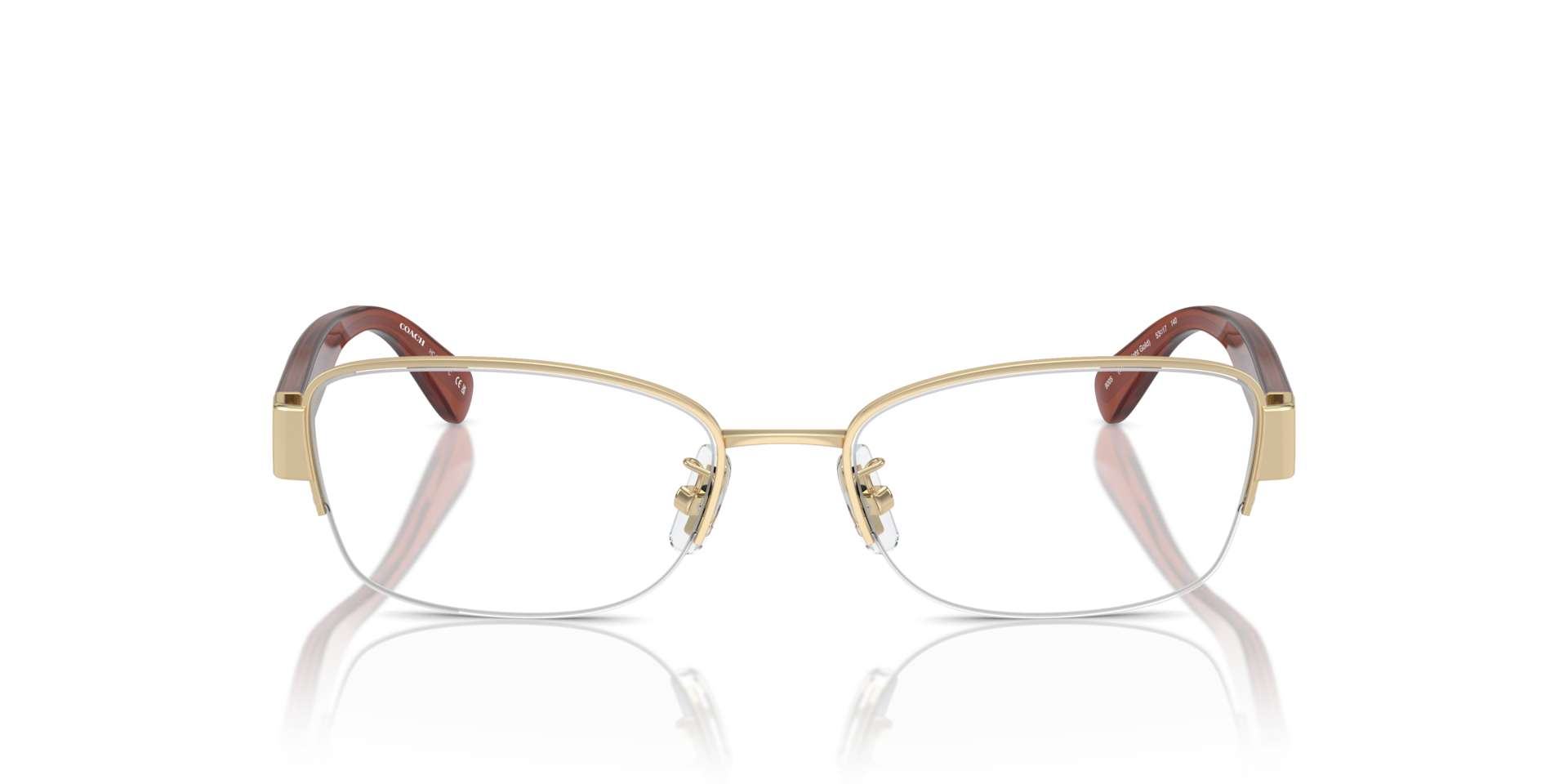 Coach HC5168 Rectangle Eyeglasses - Shiny Light Gold