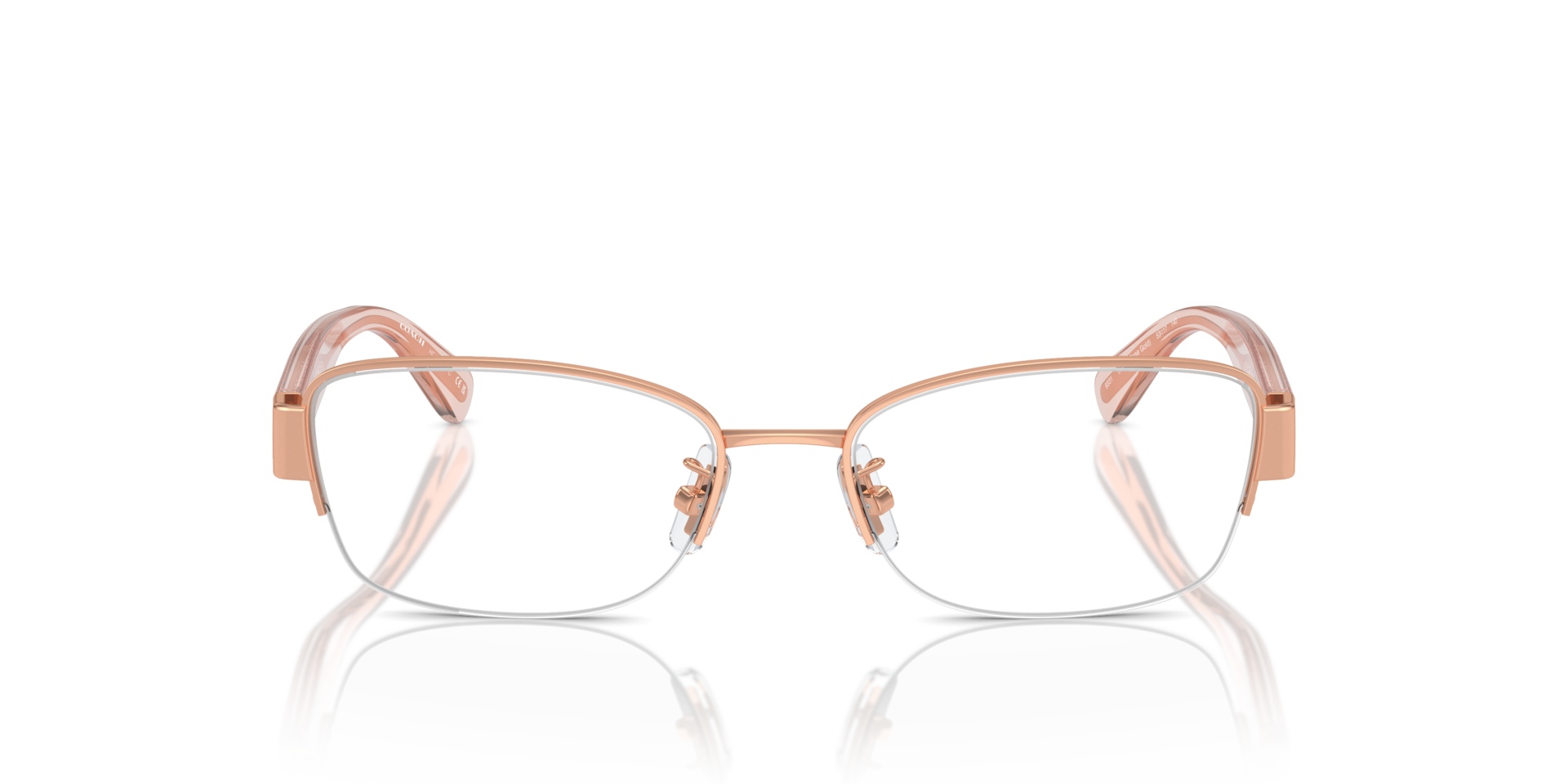 Coach HC5168 Rectangle Eyeglasses - Shiny Rose Gold