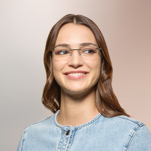 Coach HC5185 Cat Eye Eyeglasses - Shiny Silver