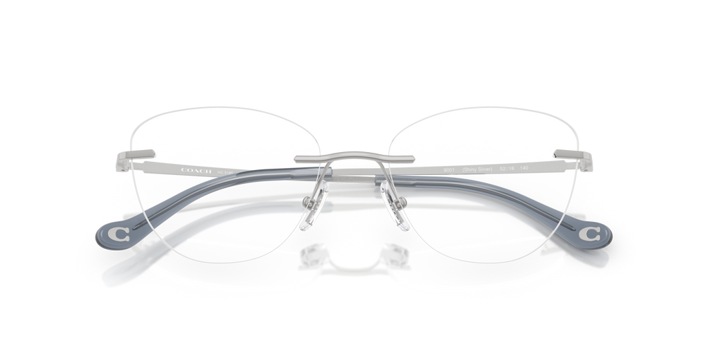 Coach HC5185 Cat Eye Eyeglasses - Shiny Silver