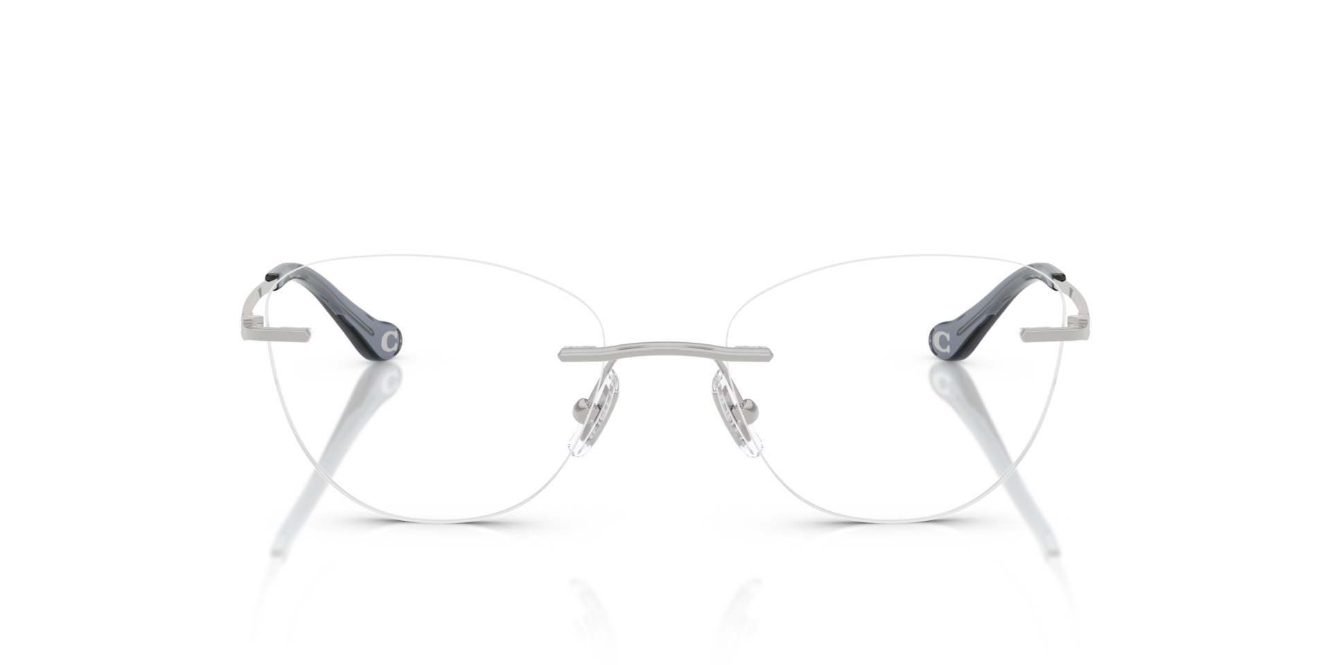 Coach HC5185 Cat Eye Eyeglasses - Shiny Silver