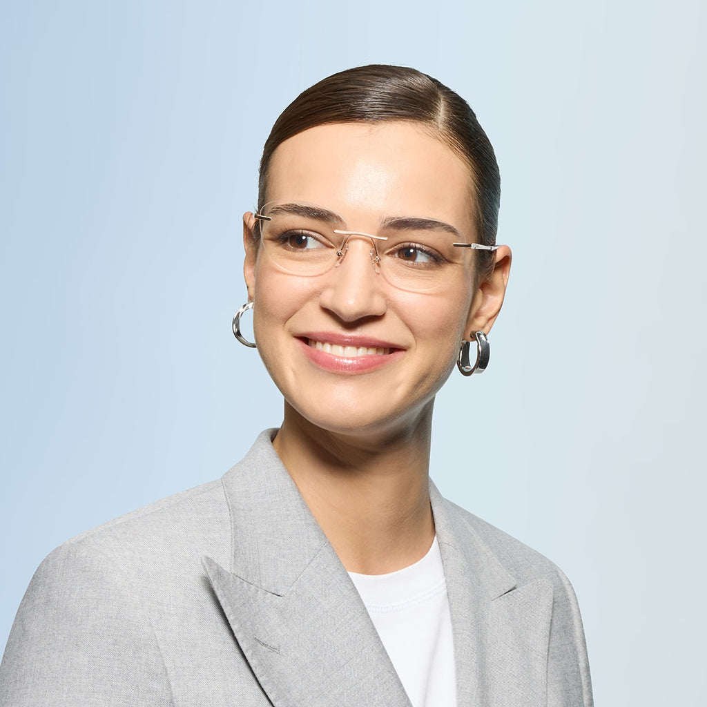 Coach HC5185 Cat Eye Eyeglasses - Shiny Silver