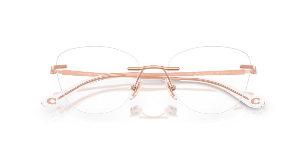 Coach HC5185 Cat Eye Eyeglasses - Shiny Rose Gold