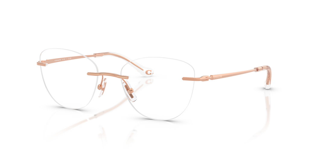 Coach HC5185 Cat Eye Eyeglasses - Shiny Rose Gold