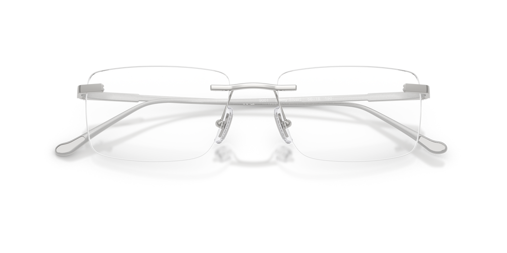 Coach HC5196TD Rectangle Eyeglasses - Shiny Silver