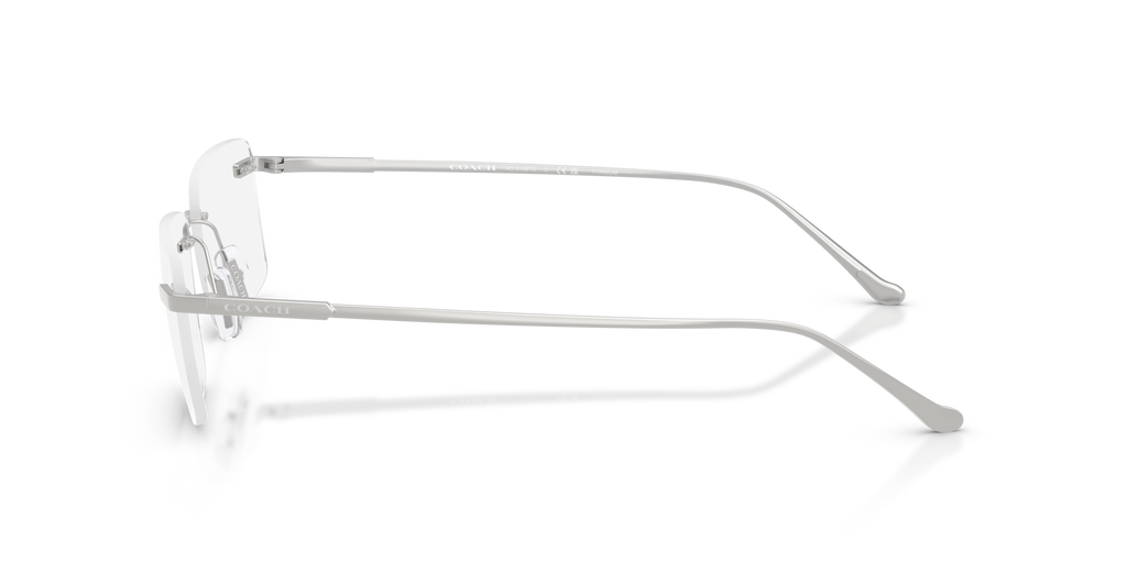 Coach HC5196TD Rectangle Eyeglasses - Shiny Silver