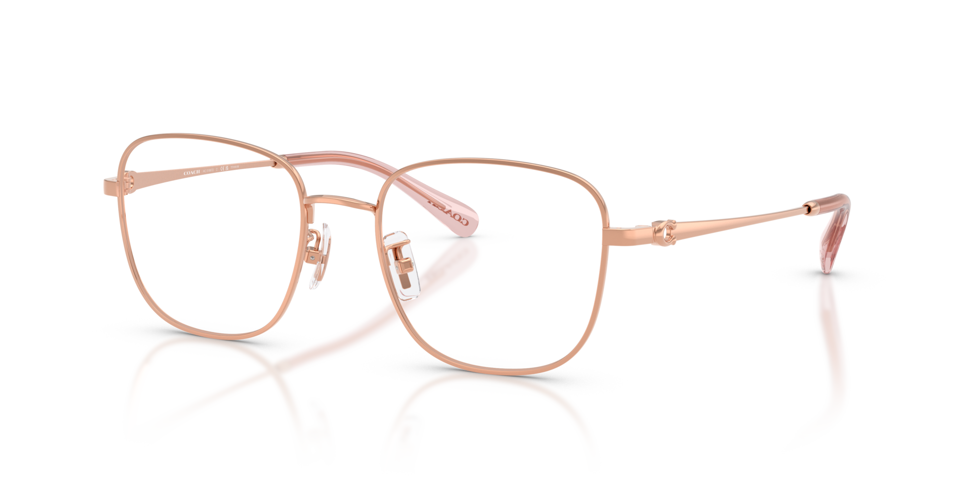 Coach HC5198TD Square Eyeglasses - Shiny Rose Gold