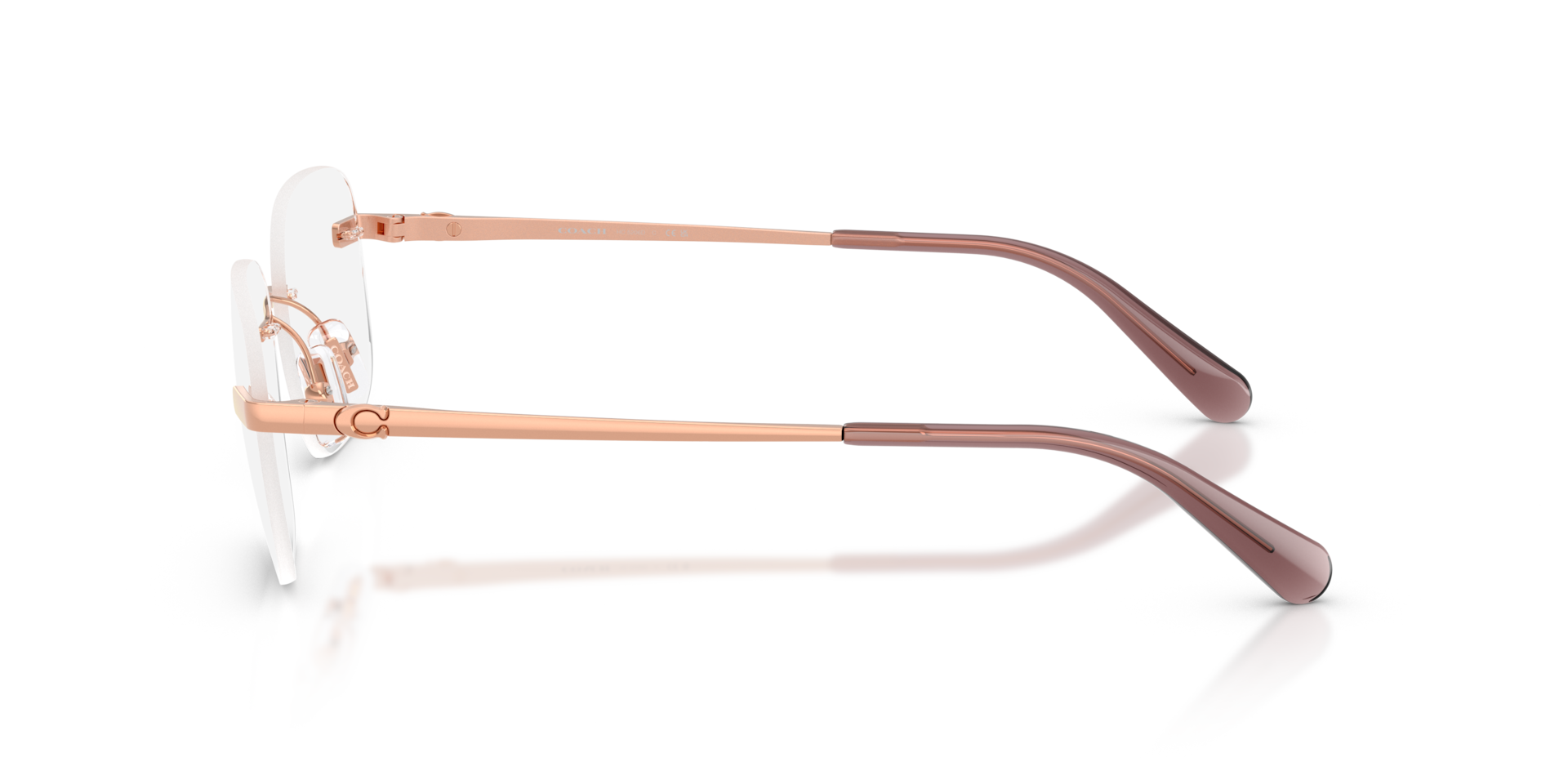 Coach HC5206D Geometric Eyeglasses - Shiny Rose Gold