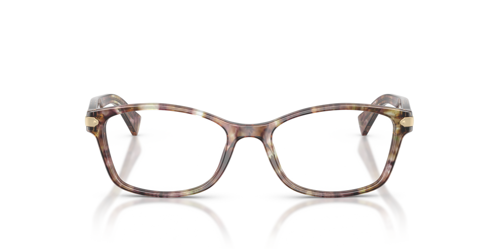 Coach HC6065 Rectangle Eyeglasses - Purple Confetti Tortoise