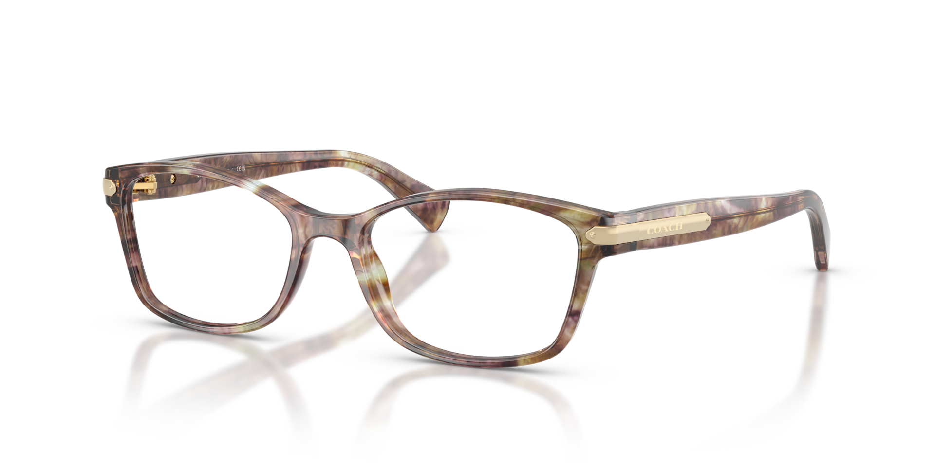 Coach HC6065 Rectangle Eyeglasses - Dark Tortoise