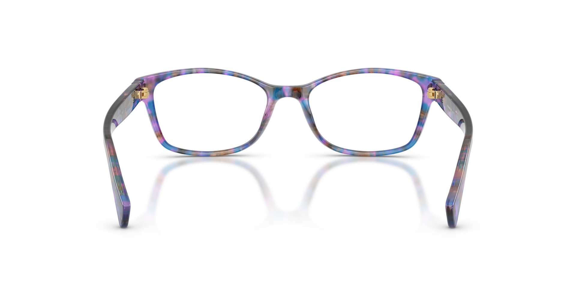 Coach HC6065 Rectangle Eyeglasses - Purple Confetti Tortoise