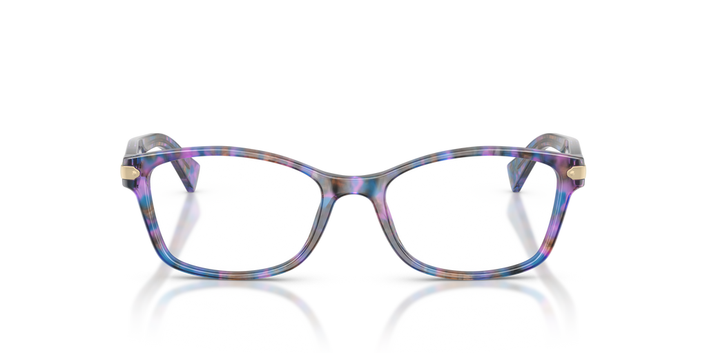 Coach HC6065 Rectangle Eyeglasses - Purple Confetti Tortoise