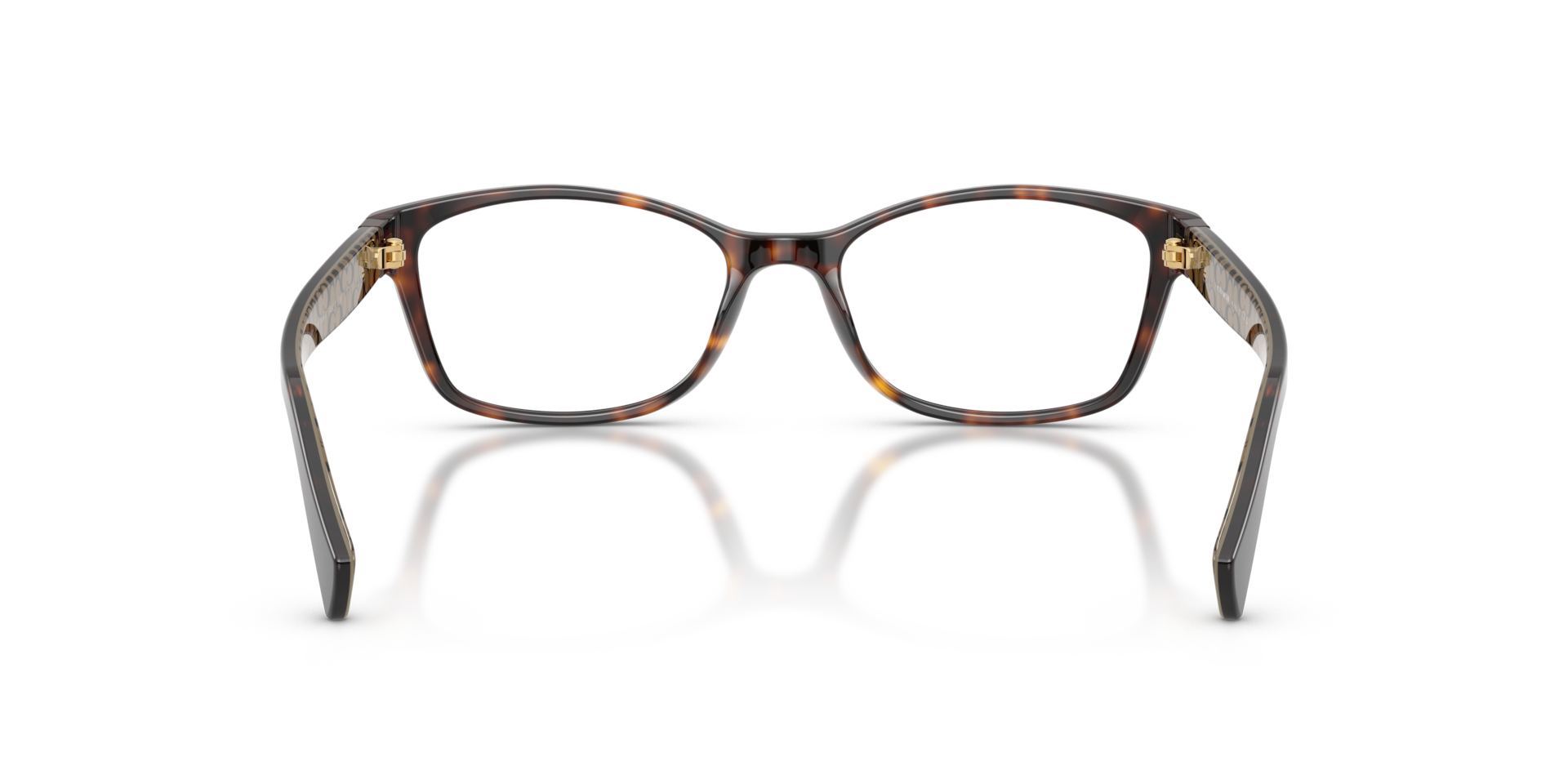 Coach HC6065 Rectangle Eyeglasses - Light Brown Confetti Tortoise