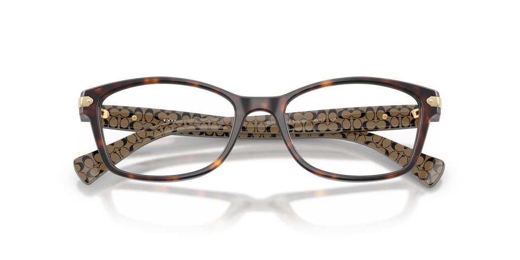 Coach HC6065 Rectangle Eyeglasses - Dark Tortoise