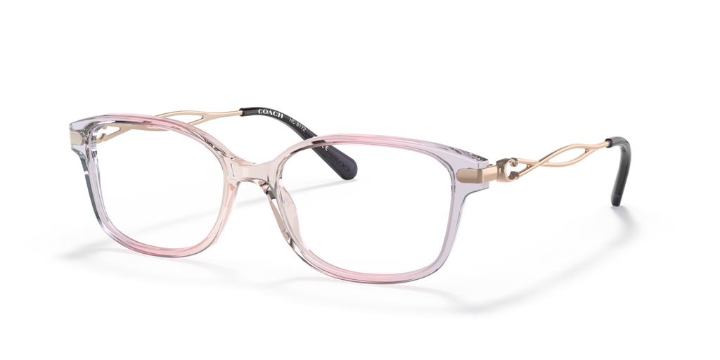 Coach HC6172 Rectangle Eyeglasses - Gradient Transparent Violet