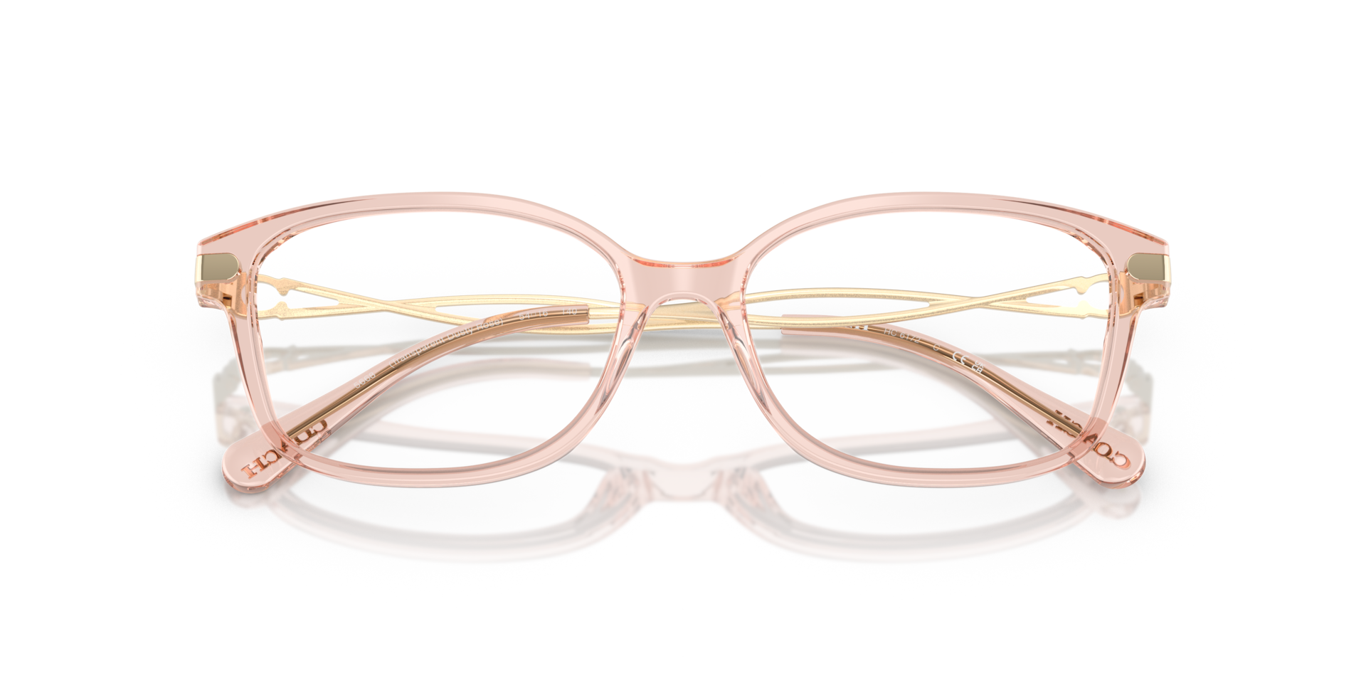 Coach HC6172 Rectangle Eyeglasses - Gradient Transparent Violet