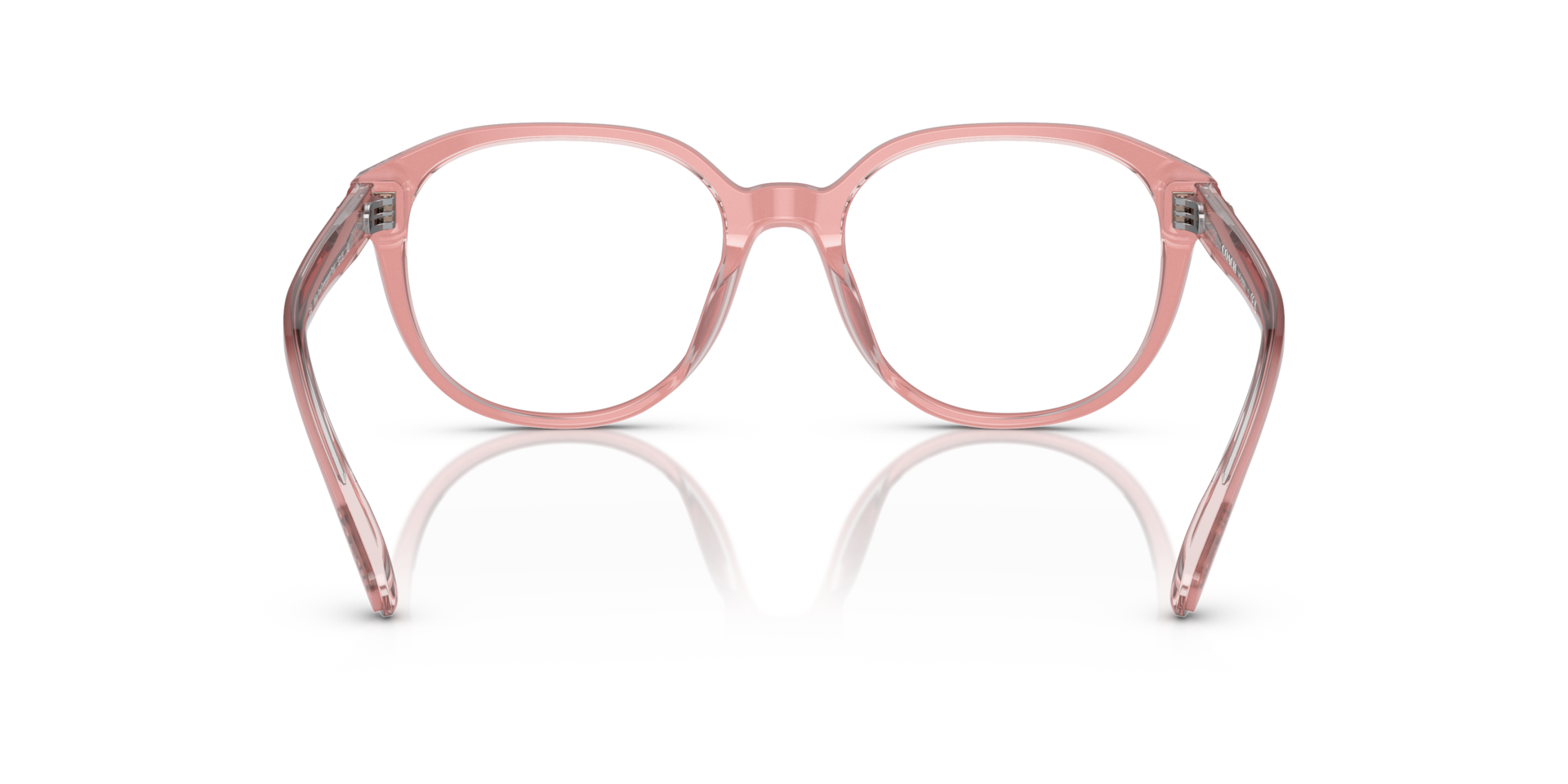 Coach HC6209U Round Eyeglasses - Milky Pink Transparent Pink
