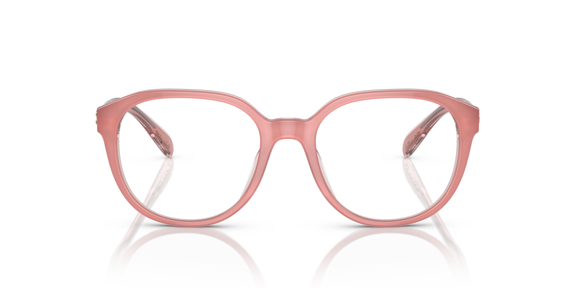 Coach HC6209U Round Eyeglasses - Milky Pink Transparent Pink