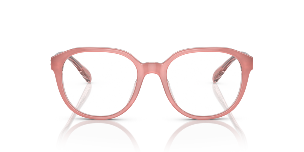 Coach HC6209U Round Eyeglasses - Milky Pink Transparent Pink