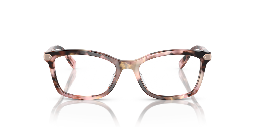 Coach HC6219U Rectangle Eyeglasses - Rose Pearl Tortoise
