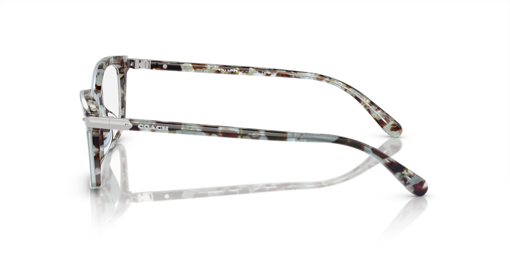 Coach HC6219U Rectangle Eyeglasses - Rose Pearl Tortoise