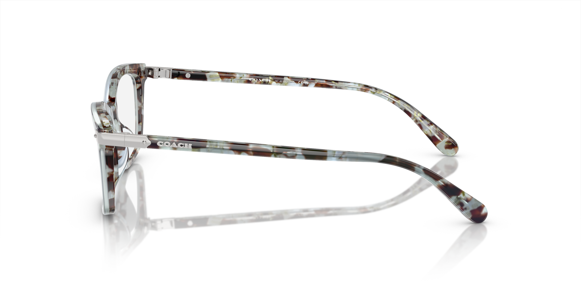 Coach HC6219U Rectangle Eyeglasses - Seaglass Tortoise