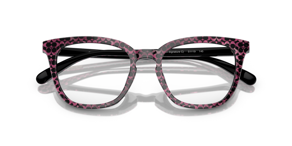 Coach HC6222U Square Eyeglasses - Ruby Pearl Signature C