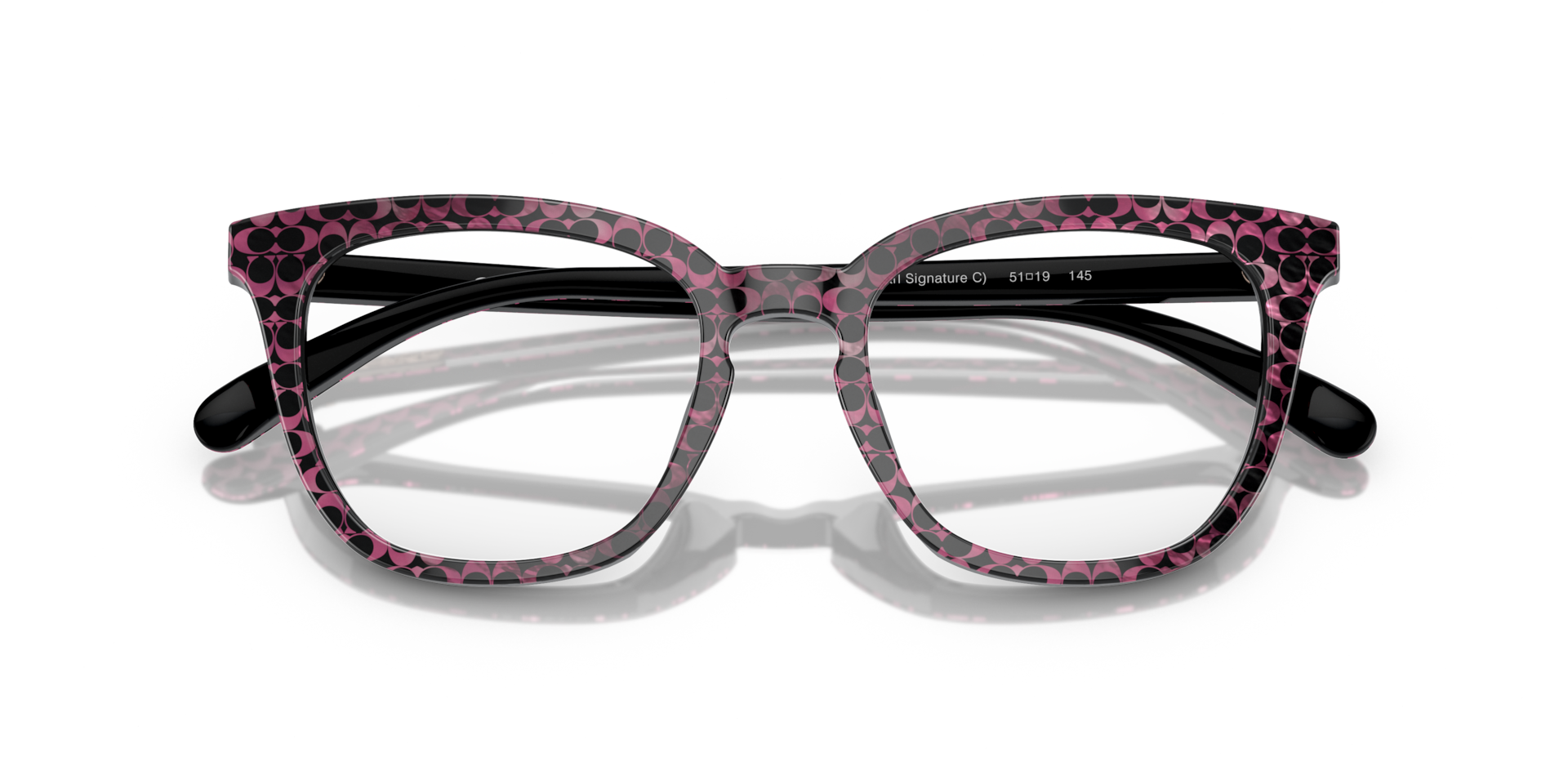 Coach HC6222U Square Eyeglasses - Ruby Pearl Signature C