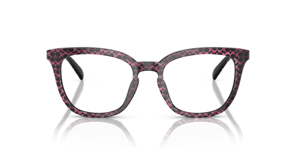Coach HC6222U Square Eyeglasses - Ruby Pearl Signature C