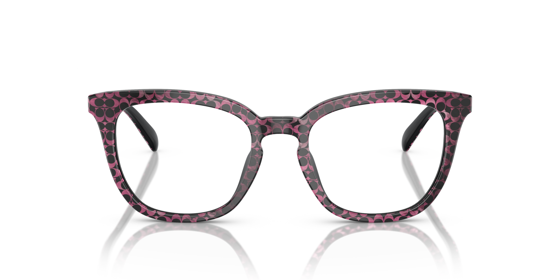 Coach HC6222U Square Eyeglasses - Ruby Pearl Signature C