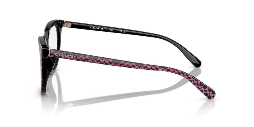 Coach HC6222U Square Eyeglasses - Ruby Pearl Signature C