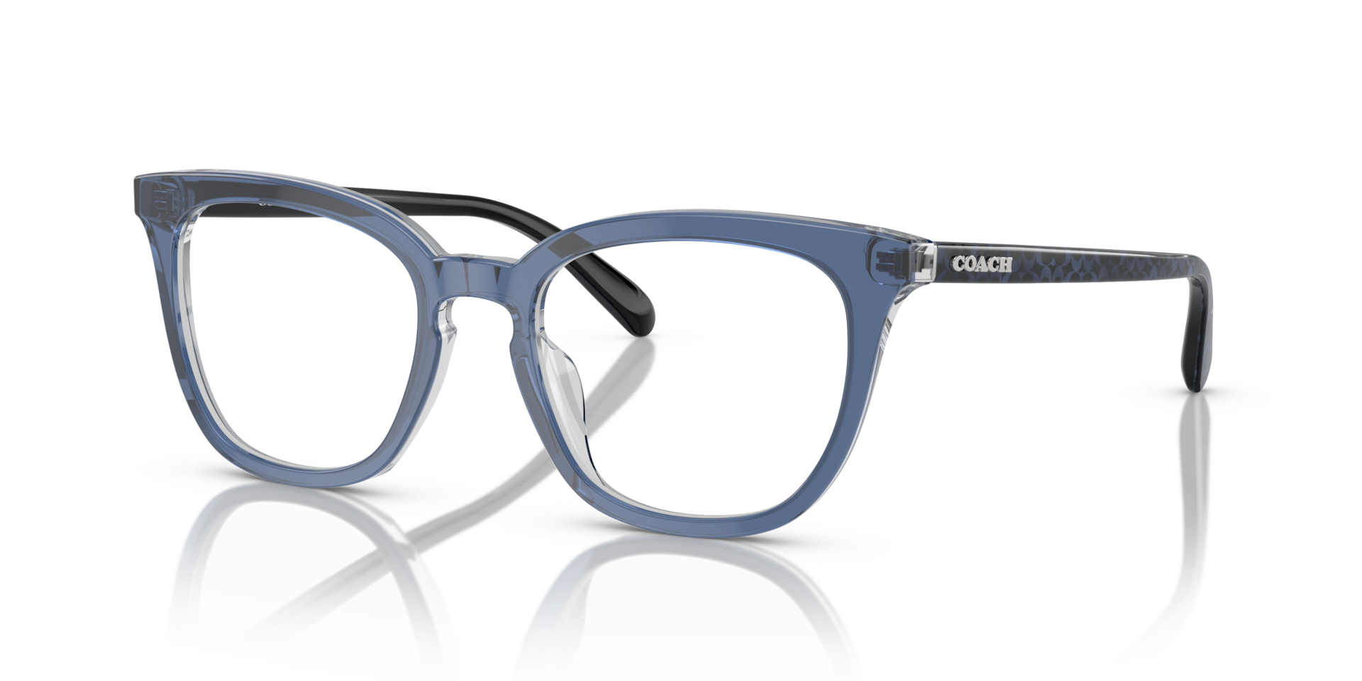Coach HC6222U Square Eyeglasses - Ruby Pearl Signature C