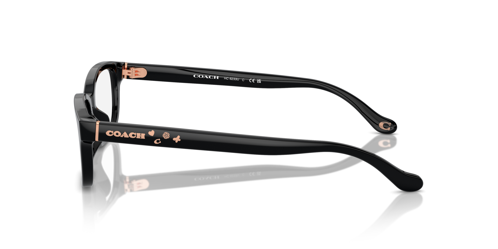 Coach HC6233U Rectangle Eyeglasses - Black