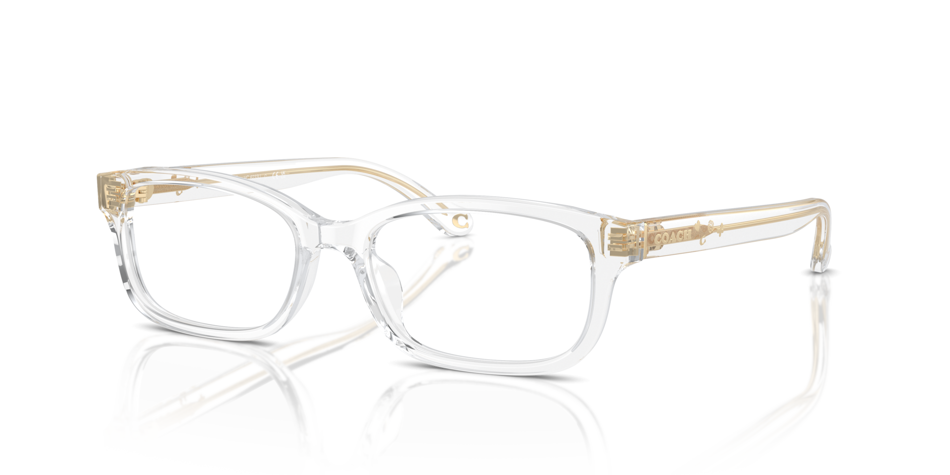 Coach HC6233U Rectangle Eyeglasses - Transparent Clear