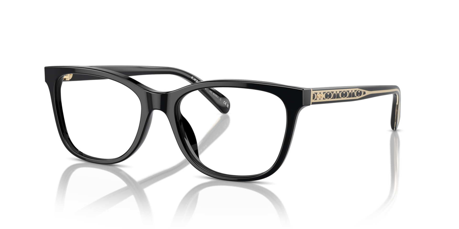 Coach HC6235U Square Eyeglasses - Transparent Amethyst