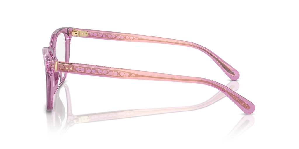 Coach HC6235U Square Eyeglasses - Transparent Amethyst