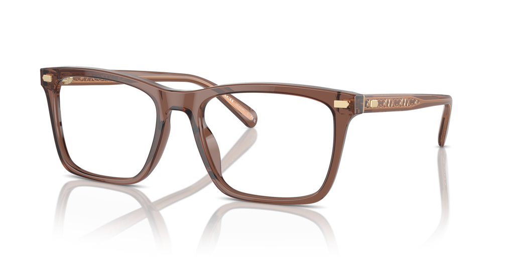 Coach HC6238U Square Eyeglasses - Transparent Pecan