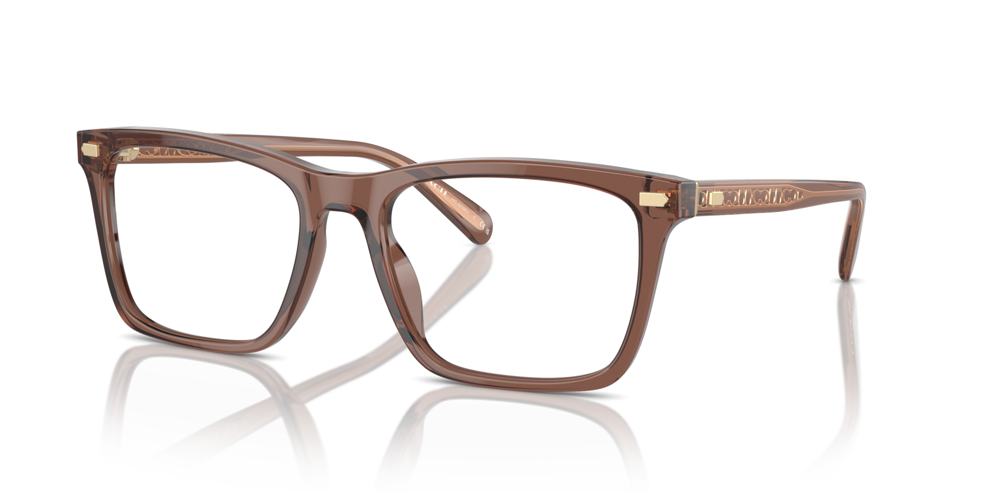 Coach HC6238U Square Eyeglasses - Transparent Clear