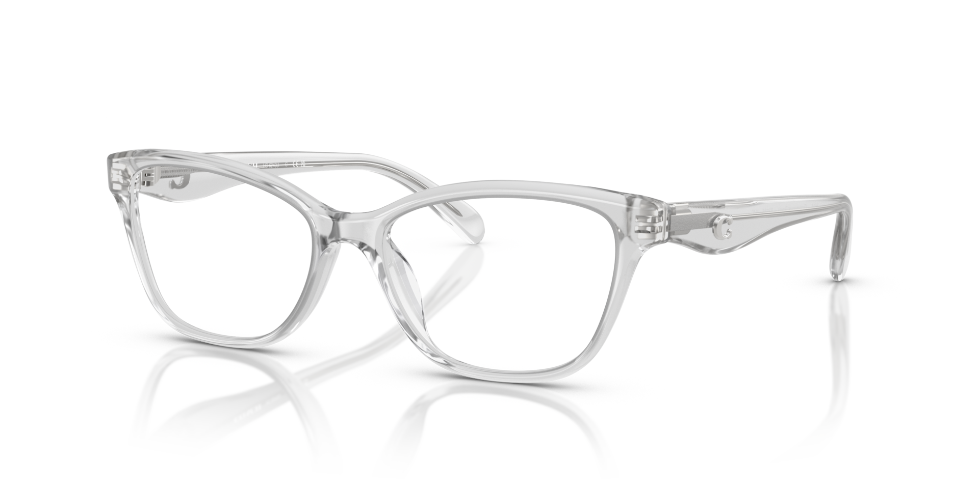 Coach HC6243U Pillow Eyeglasses - Transparent Burgundy
