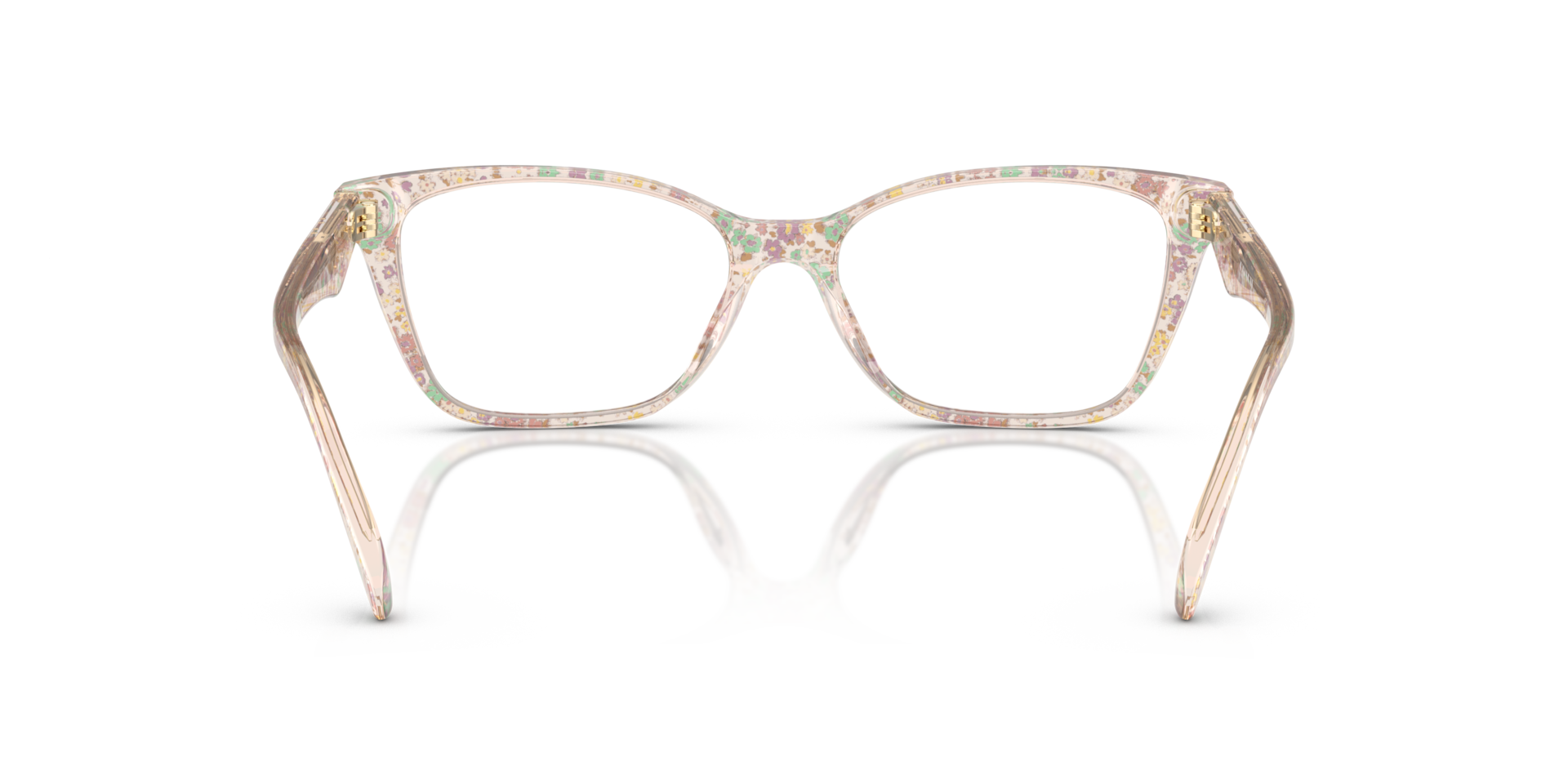 Coach HC6248U Cat Eye Eyeglasses - Transparent Floral Field