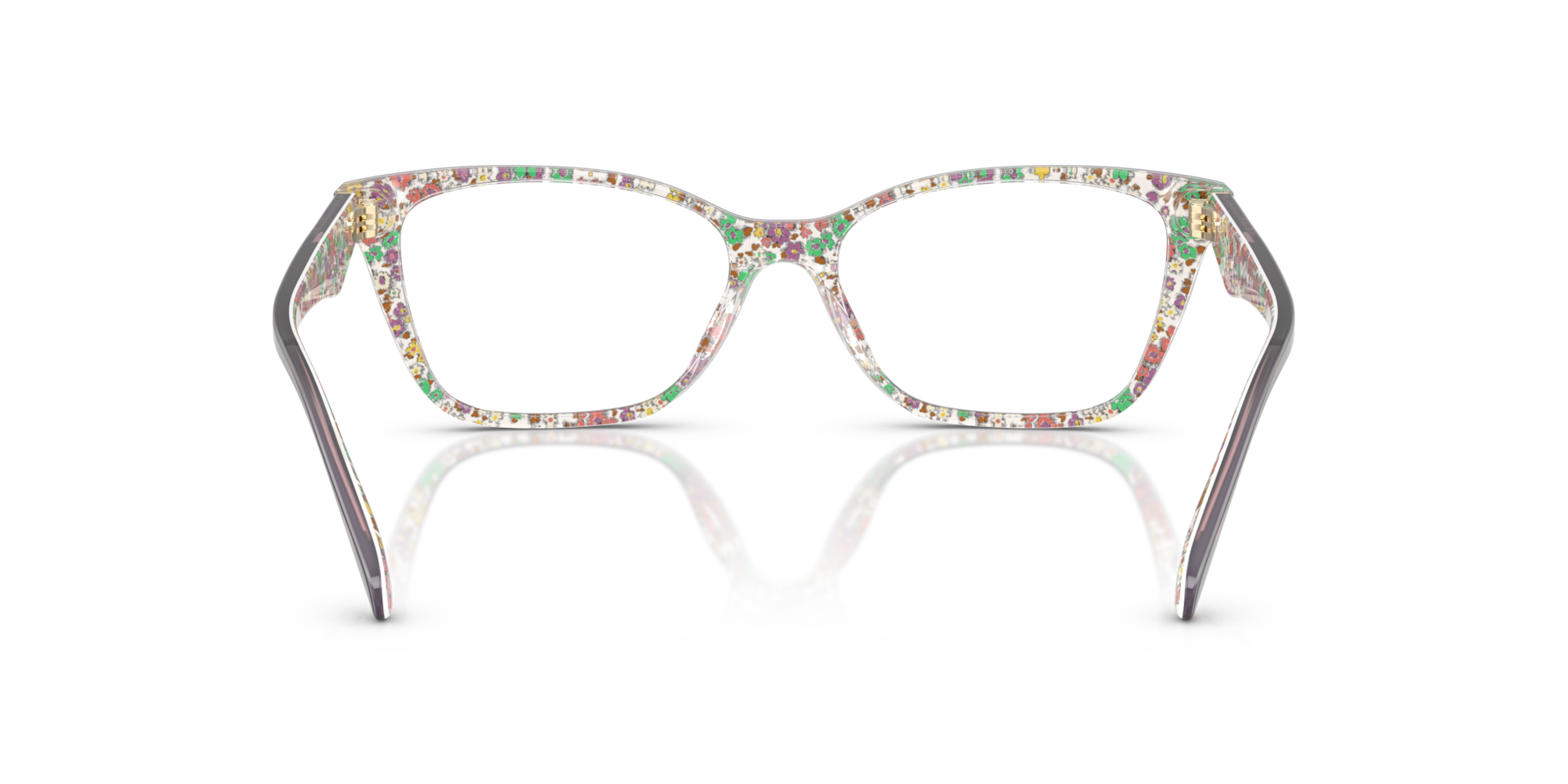 Coach HC6248U Cat Eye Eyeglasses - Milky Violet Floral Field