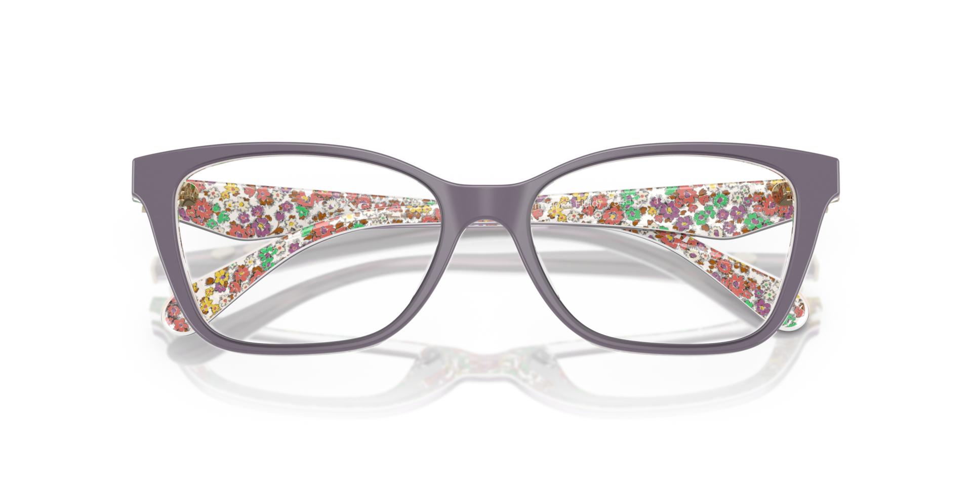 Coach HC6248U Cat Eye Eyeglasses - Milky Violet Floral Field