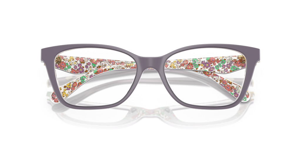 Coach HC6248U Cat Eye Eyeglasses - Transparent Floral Field