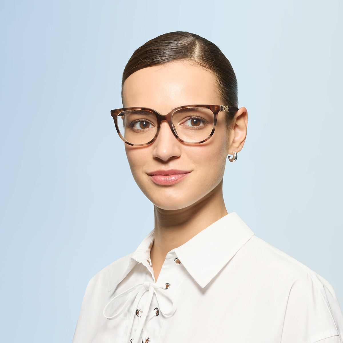 Coach HC6260U Square Eyeglasses - Purple Tortoise