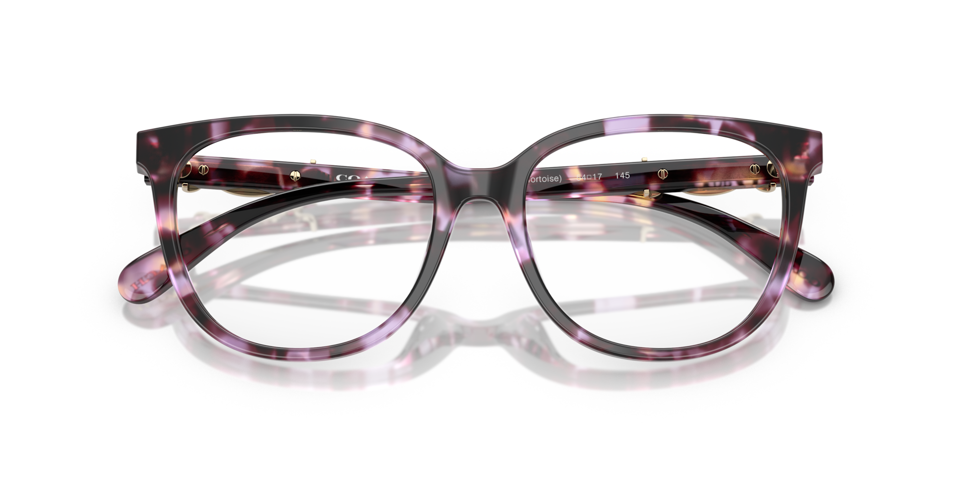 Coach HC6260U Square Eyeglasses - Purple Tortoise