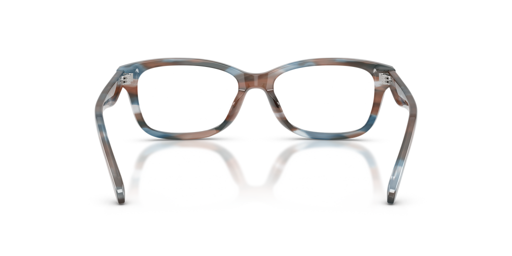 Coach HC6275U Rectangle Eyeglasses - Striated Maple Blueberry