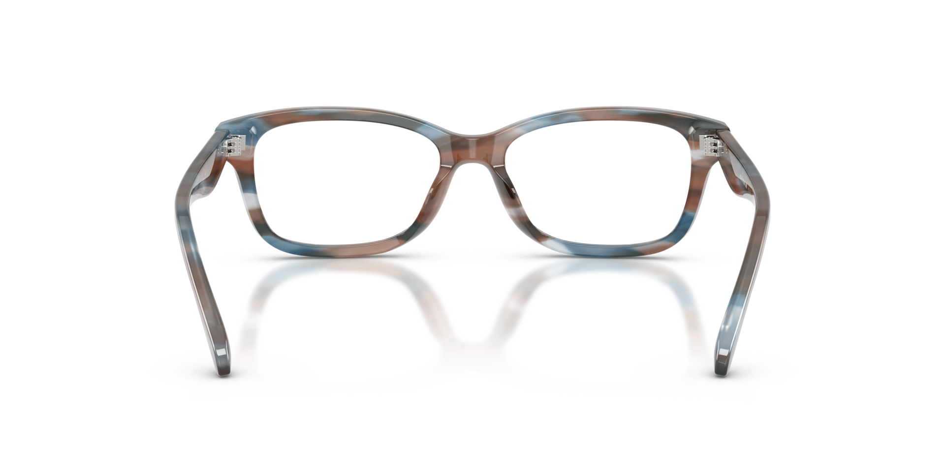 Coach HC6275U Rectangle Eyeglasses - Striated Maple Blueberry