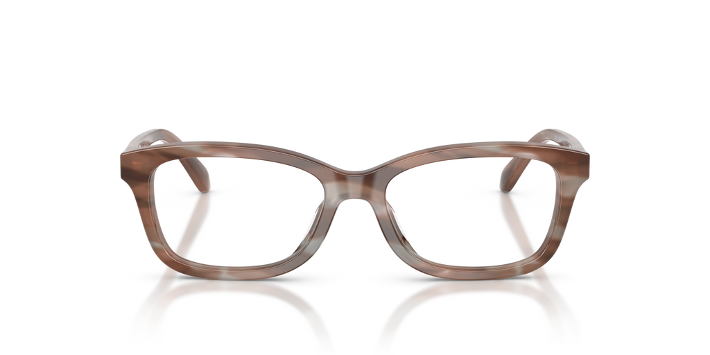 Coach HC6275U Rectangle Eyeglasses - Striated Maple Blueberry