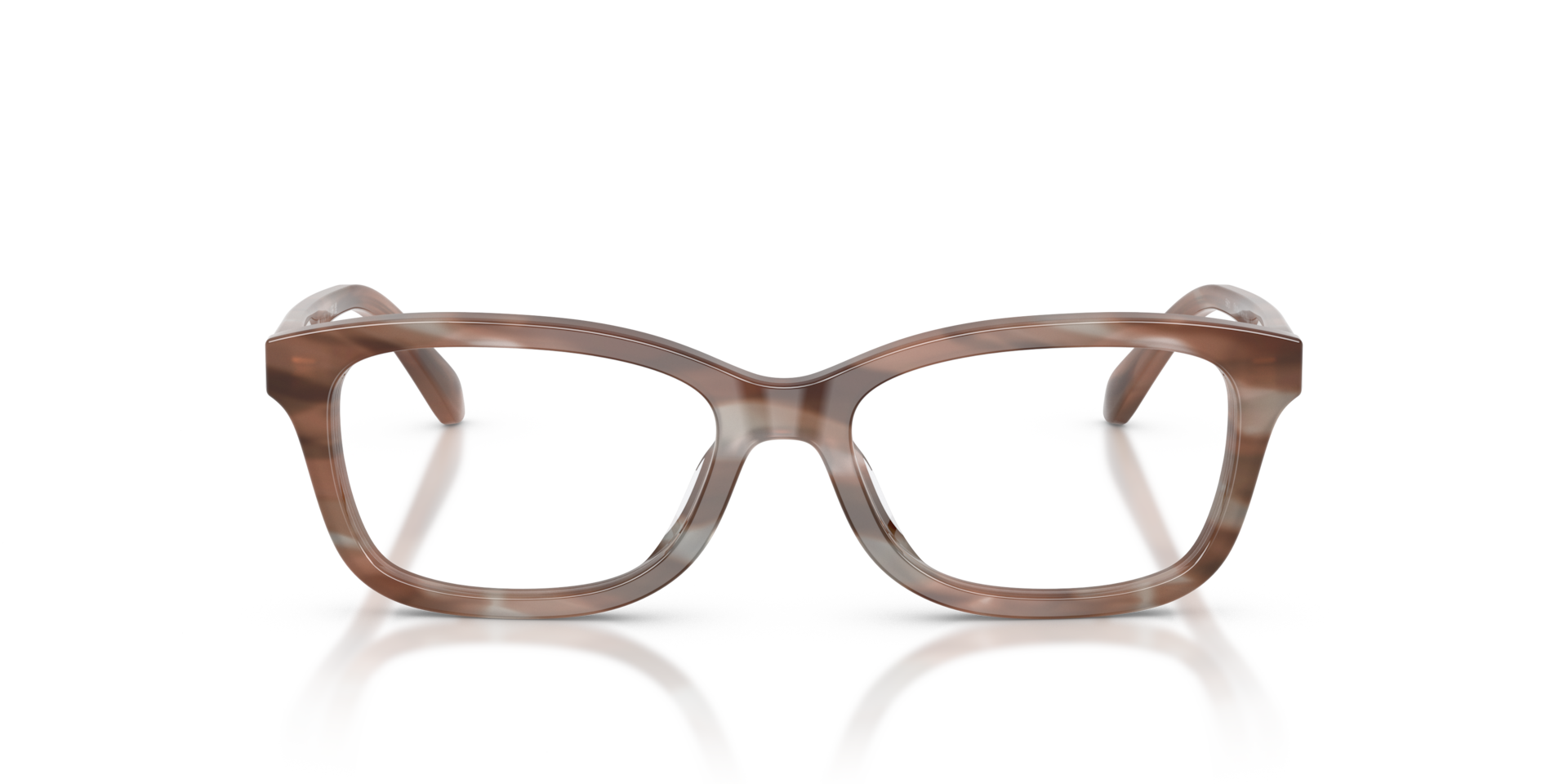Coach HC6275U Rectangle Eyeglasses - Striated Redwood Maple