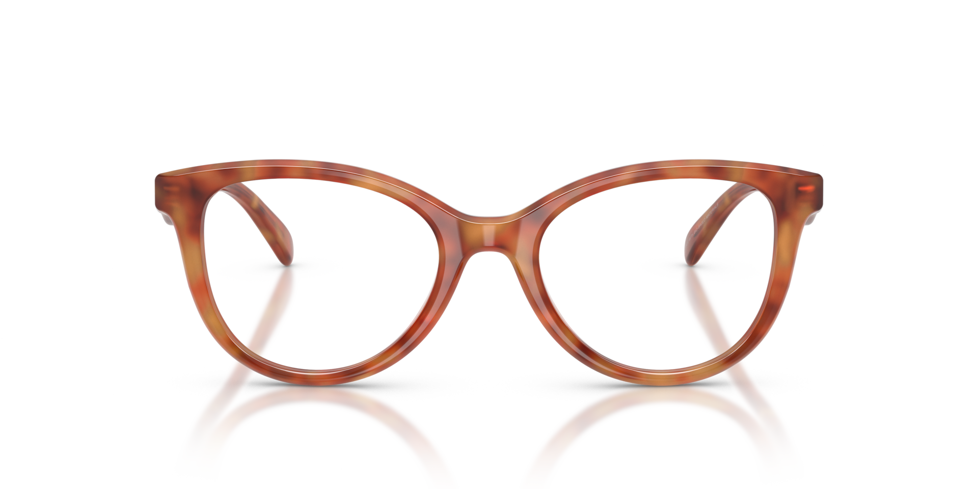 Coach HC6284U Round Eyeglasses - Caramel Tortoise